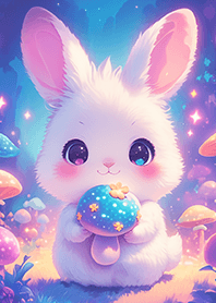 Mushroom forest rabbit