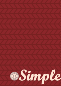 Simple sweater & buttons + red [os]