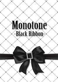 Monotone black color ribbon