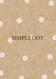 大人のシンプルドットクラフト紙