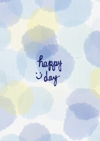 Watercolor polka-dotted happy day7