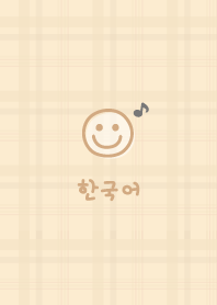 Korea Plaid<Musical note>yellow