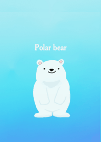 Polar bear leisurely