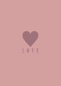 Dusky Pink Heart-LOVE 15