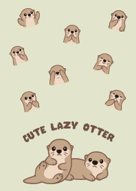 Cute lazy otter8