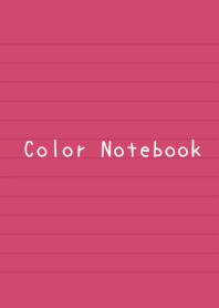 Color Notebook/RUBY RED