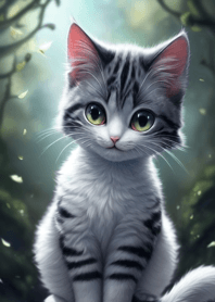 Q version cute cat 0FB7e1