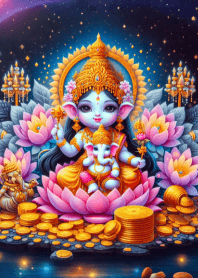Divine Blessings of Uma Devi&Ganesha V5