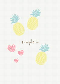 Pineapple heart check17 from Japan