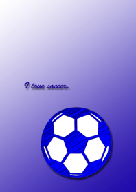 愛 サッカー 青