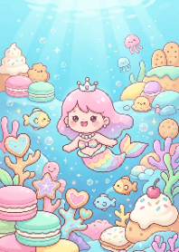 Rainbow Mermaid Macaron Kingdom