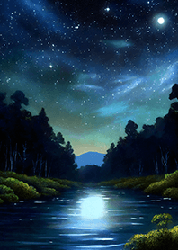 Beautiful starry night view#2827