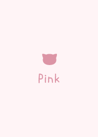 大人かわいいシンプルねこ＊ピンク