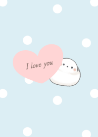 Shimaenaga and Heart -blue- dot