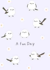 purple Happy Shimaenaga and Flowers 05_2