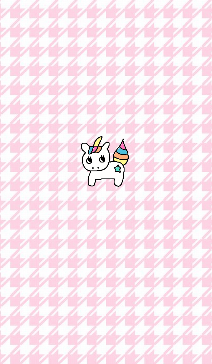 (simple unicorn pink)
