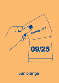 Birthday color September 25 simple