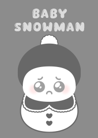 snowman baby [black]