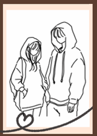 Fashionable lovers brown