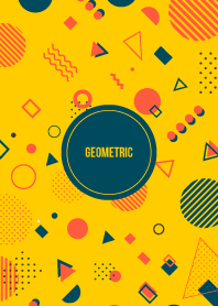 Geometric Tangerine Yellow Orange