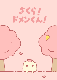 Pink cherry blossom! Domen-Kun!