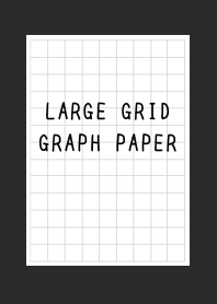 LARGE BLACK GRID GRAPH PAPER/CHARCOAL