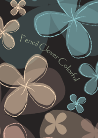 Pencil Clover Colorful