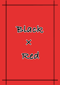 Simple Black x Red-Red