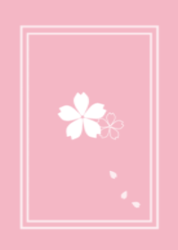桜の花びらがひらりと舞う着せ替え