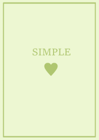 SIMPLE HEART =yellowgreen=*