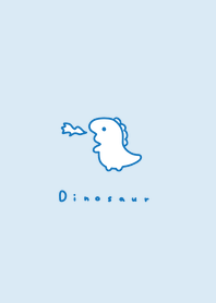 ゆるい恐竜 / 水色と青