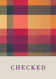 CHECKED ORANGE - BROWN 85