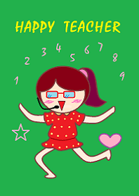 Happy teacher