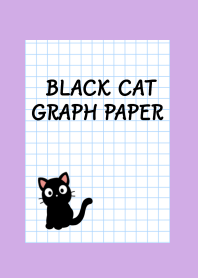 BLACK CAT GRAPH PAPER-PURPLEj