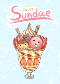 Sweet and lovely sundae