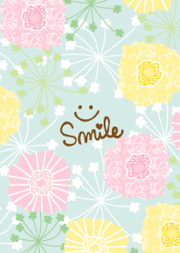 North European floral Green smile Japan