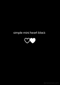 simple mini heart black