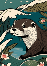 Berang-berang Ukiyo-e 2