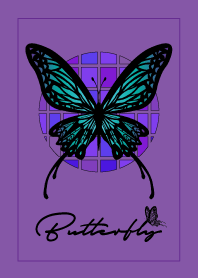 DESIGN_BUTTERFLY =PURPLE/BLACK=