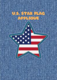 U.S. Star flag Applique 46