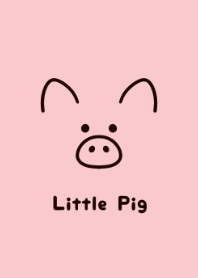 Cute little pink pig.