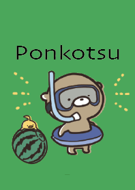 สีเขียว : กระตือรือร้นนิดหน่อย Ponkotsu