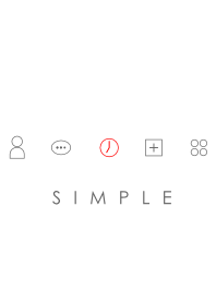 SIMPLE(white red)Ver.4
