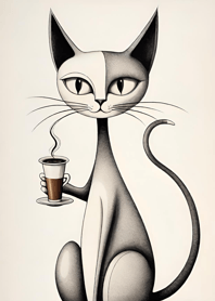 Cats and coffee   10805D