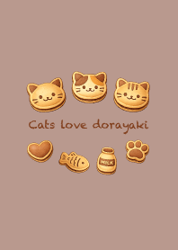 Cats love dorayaki_black2