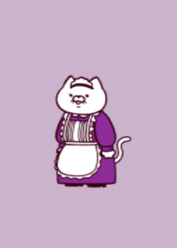 Housemaid cat.(dusty colors08)