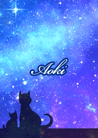 Aoki Milky way & cat silhouette