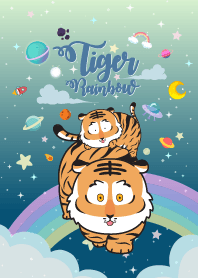 Fat Tiger Rainbow Sky