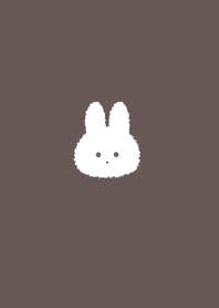 簡單的兔子 巧克力棕色