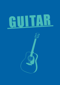 Guitar The color is  Cyan blue